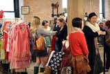 Vintage clothing and accessories vendors are abundant at the Bazaar, like Nicole Hughes’ Bombshellshocked booth where gals congregated to pick from her retro threads and have a few laughs. Photo by Steven Pate