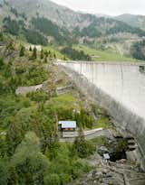 Lower face of Saint-Guerin dam
