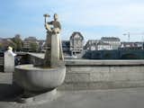 It's nearly impossible to walk more than five minutes in Basel without stumbling upon a water fountain. Each is unique and carefully sculpted, and all of the fountains offer clean drinking water, a happy respite for tired tourists. Some are even designed for soaking your feet on hot days.