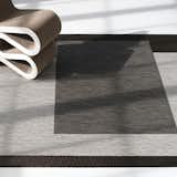 A closer look at a Chilewich bamboo rug .
