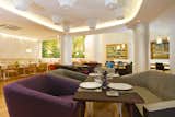 The more public part of the first floor has a kind of gastro-bar feel. In another part of the first floor, smaller tables make for an intimate meal.