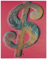 Dollar Sign, Andy Warhol, 1981. Synthetic polymer paints and silk-screen inks on canvas. Private collection. Photograph Christie’s Images 2011 © The Andy Warhol Foundation for the Visual Arts / Artists Rights Society (ARS), New York / DACS, London 2011