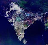 NASA shot this image of India on the first day of Diwali, the Hindu festival of lights.