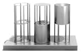 Stanley Saitowitz, Havdalah Set, 2011, nickel, brass and resin, 13 x 3 x 8 inches. Artist rendering. Fabrication by Dupliform Casting Company. Courtesy of the artist.