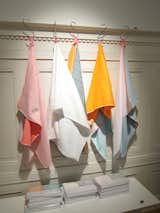 I bought my friend a set of these bright and graphic dishtowels, designed by the Dutch duo Scholten & Baijings.