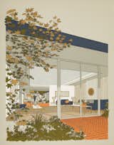 Here we get the same idea again within a controlled, rather groovy color palette.