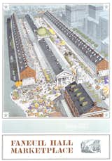 Moving back to large-scale work, Diniz was chosen to render Boston's Faneiul Hall Marketplace, a massive public shopping and gathering place just off the Freedom Trail.