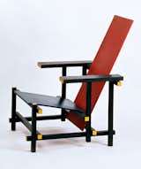 This chair by Gerrit Rietveld hardly needs an introduction. Red and Blue Chair, 1917, made by: Gerard van de Groenekan after 1917, painted birch wood, 87.5 x 60 x 76 cm. Gemeentemuseum Den Haag, purchased from Truus Schröder of Utrecht, 1955
