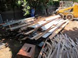 Sorted lumber ready for collection.