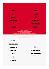 The title rendered in Morse code.  Photo 2 of 4 in Tinker Tailor Soldier Spy Posters by Aaron Britt