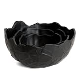 Here's a full set of the three nesting bowls in black. The set goes for $360.