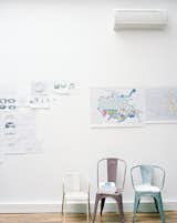 Incarnations of the iconic A chair by Tolix occupy a corner of the studio.  Photo 1 of 12 in Modern French Design: Normal Studio