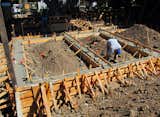 The footings start to cure. Next step is preparation for the slab pour.