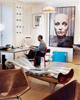 Didier confesses to sometimes keeping one piece from each edition for himself—as you can tell from his home office, which is delightfully cluttered with design gems.  Photo 11 of 22 in Coolest Homes for Artists & Art Collectors by Jaime Gillin