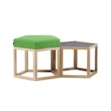 The Meet pouffe and table by A2 was released this at the fair this year. It's intended to be used for public spaces, but I think that it would serve as an ottoman or side table quite nicely.