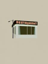 Monk's Cafe, maybe the most famous generic diner facade in human history.  Search “history” from Favorites