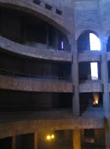 Here's a glimpse of what the raw interior of the theater looks like. I mentioned the exhibit and the unfinished theater to its architect Charles Boccara when I met him later that day. He changed the subject.