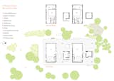 Here, a floor plan of the shared structure, called the CP Harbour House, which was designed by architects (and residents) Melana Janzen and John McMinn.  Photo 14 of 14 in Four Friends Joined Forces to Realize This Idyllic Forest Retreat Outside Toronto