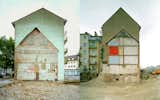 Kelsey: Found Architecture Photo Series

German photographer Marcus Bock's Found Architecture documents the imprint of demolished buildings on their still-standing neighbors. The differing rooflines make a strong visual impact, almost more so than if the disappeared building were still standing. Such are the effects of nostalgia, I suppose.