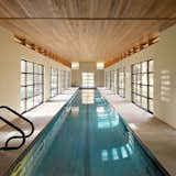 The long, narrow pool has enough space for Didier to train, but is still shallow enough to offer her kids worry-free splashing around.