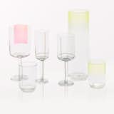 Designed by the Dutch duo Scholten & Baijings, the Color Glass collection boasts a subtle gradient and geometric motif. $12–45 each from store.dwell.com.