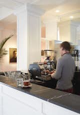 Grab a cup of coffee from Bolt, located next to the seating area.  Search “www.xvod.shop” from The Dean Hotel in Providence