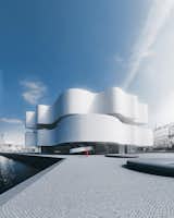 Another design takes a more amorphous profile.  Search “the-guggenheim-fills-the-void.html” from Design Proposals for a Guggenheim Museum in Helsinki