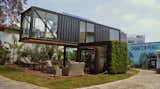 Peruvian-born designer Sachi Fujimori's Casa Reciclada, or Recycled House, was constructed from a used shipping container. Architects Anna Duelo, Úrsula Ludowieg OPhelan and Marc Koenig also collaborated on the project.  Terra Hall’s Saves from A Modern Show House in Lima, Peru