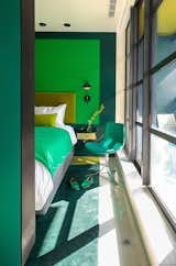 Another room is done up in shades of green.  Photo 2 of 3 in Color by Juan Pablo Sanchez from The William