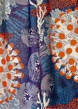 The Merivuokko print features forms that resemble sea anemones.  Search “Red-Brick-Print.html” from Marimekko Unveils Sea-Inspired Collection