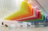 Paper installation (2013)

For an installation for the Japanese paper manufacturer Takeo, architect Emmanuelle Moureaux suspended 840 pieces of paper in a spectrum of 100 colors.  Search “paper” from French Architect Brings Brilliant Color to Tokyo
