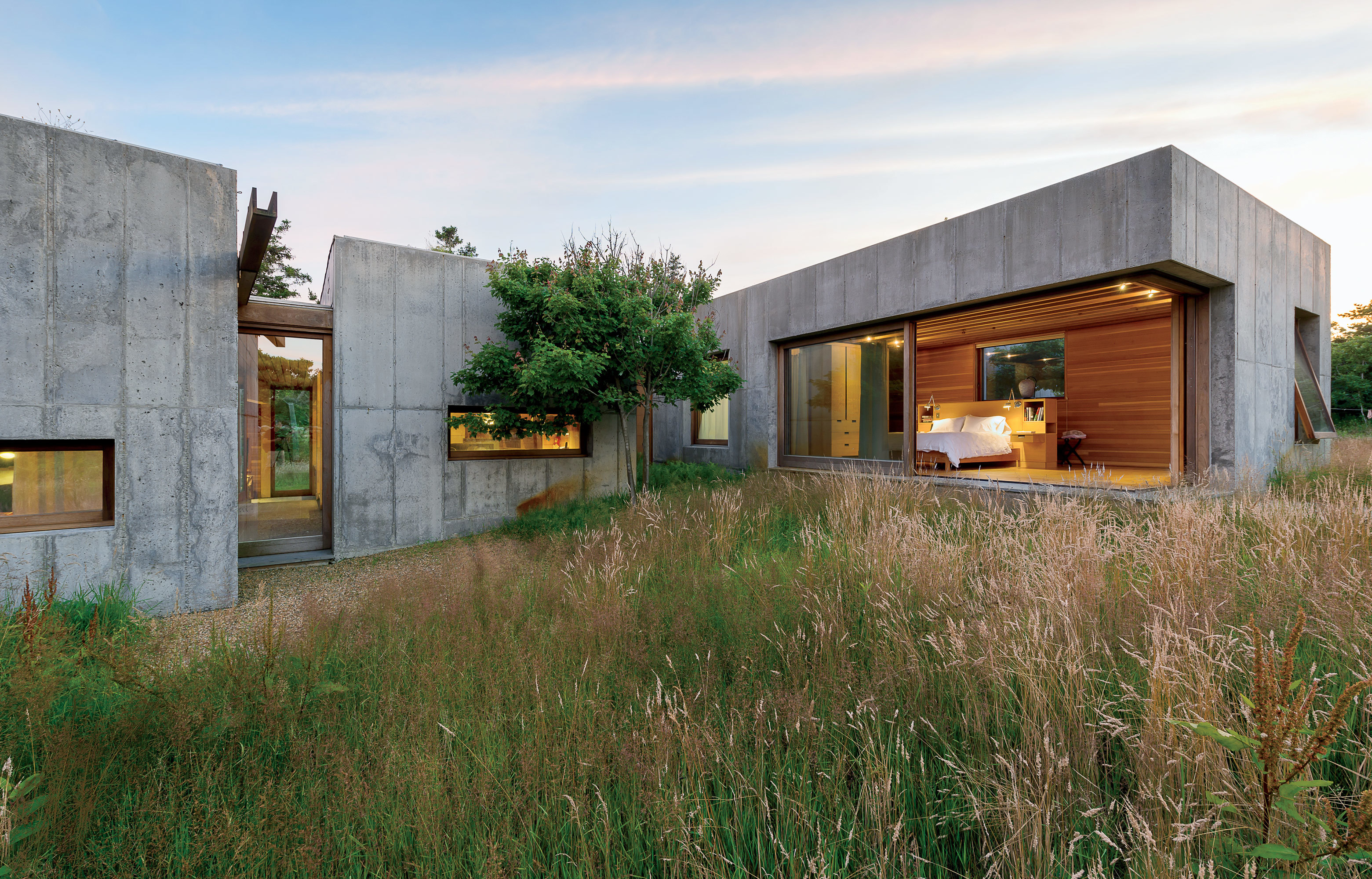 East House by Peter Rose - Modular Concrete Home on Martha's