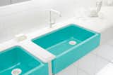 Kohler, who won the Dwell on Design award for Best Booth, exhibited their new collaboration with Jonathan Adler in a tricked-out shipping container. The sinks all feature bold washes of color, our favorite being this bright teal.