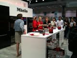 Miele's "super booth" featured live kitchen demos on one half and their new upright vacuum on the other.  Search “Highlights-of-Dwell-Design-Lab.html” from Kitchen & Bath at Dwell on Design 2012