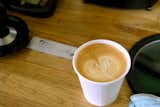 Some fine latte work by Ebel; the drink was excellent.  Search “户口薄能办手机卡吗?【办证刻章V信hao123bbs】” from Coffee Break: Albany's Local 123