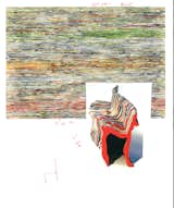 An auction that Moss is planning for October is "the most hugely complicated thing I've done," he says. He'll be pairing objects like a Doug Argue painting and a Julien Carretero bench, which both work in a "similar vocabulary of imperfect striation."