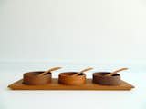 Seven-piece teak condiment set from MonkiVintage, $42.  Photo 1 of 7 in Vintage Design Picks from Etsy by Diana Budds