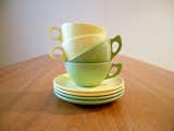Melamine cups and saucers from bergenhouse, $10.  Search “Dip-Cups.html” from Vintage Design Picks from Etsy