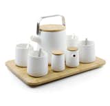 A stunningly simple and refined tea set by Lexon.