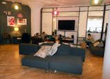 A communal space at the WeWork lab, on the 4th floor of 175 Varick St.