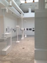 The Dialogue in Details exhibition by architect Toshiko Mori shows 1:2 scale models of her research into houses by Mies, Phillip Johnson, Marcel Breuer, and Paul Rudolph,among others, and her own houses whose details are derived from an analysis of these historical projects.