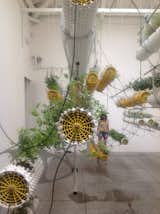 A hanging garden installation by Spanish architects Jose Selgas and Lucia Cano.