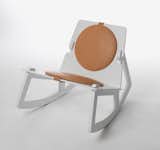 "In Rock Chair by Fredrik Färg, four pieces are together to become a low-level rocking chair that is really comfortable. Fredrik become the designer of the year in Sweden last year," says Färdig.