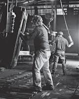 Workers in the foundry manufacturing center at Kohler headquarters in Wisconsin start on the first step in the cast-iron process. Photo courtesy Kohler Company.  Photo 8 of 8 in Homeland Ingenuity
