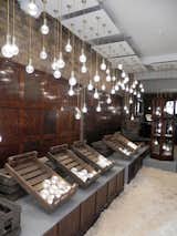 There was also a brilliant selection of smaller galleries and in-store events to see in London’s east end. British designer Lee Broom showcased a very atmospheric installation of his new Crystal bulbs in his Shoreditch studio. Cut in Dartford, England, the crystal bulbs were a response to requests from customers who asked that Broom design a smaller more accessible object that they could carry home. The ornate bulbs have been so successful that Broom is currently working on a table version to launch later this year.