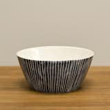 Earthenware Pinstripe bowl from the U.K. ($28).