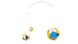 With a dazzling array of kaleidoscopic color, this modern mobile by Stockholm designer Clara von Zweigbergk is a playful look at geometry.  Search “dwell-mobile” from Favorite Kids' Products
