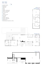 The floor plan.  Photo 9 of 9 in Gable-Roofed Rural Weekend Home in Connecticut