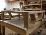 Here's a coffee table mid-production. Each Hellman Chang piece is numbered and tracked by the company, making it easy to match future pieces for clients.  Photo 19 of 26 in Open Studios at City Modern