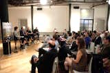 Audience members asked questions about the rapidly changing neighborhood of Williamsburg, the nature of Brooklyn design, and the effect of Brooklyn outside the city itself.